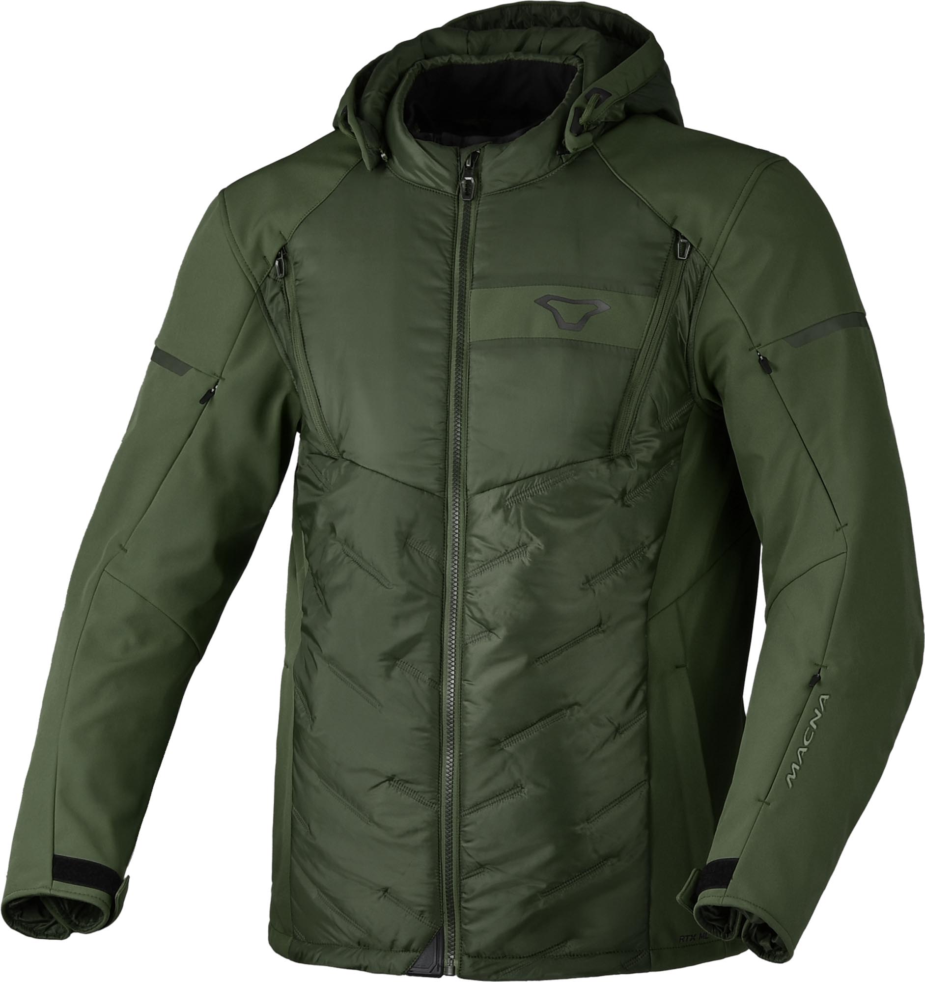 Macna Cocoon 2.0 Chaqueta Textil de Motocicleta Impermeable verde M Figura 1