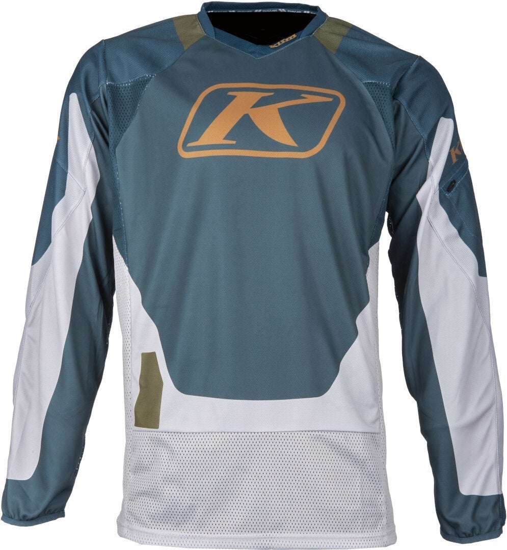 Klim Dakar 2025 Motocross trøje grå/blå 3XL Figur 2