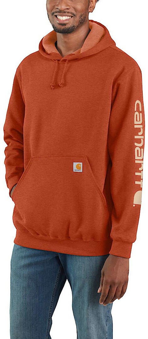 Carhartt Midweight Sleeve Logo Hoodie helles orange L Abbildung 2