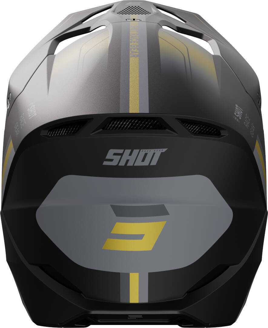 Shot Furious Aim Motocross Helm schwarz matt/gold XL (61/62) Abbildung 2