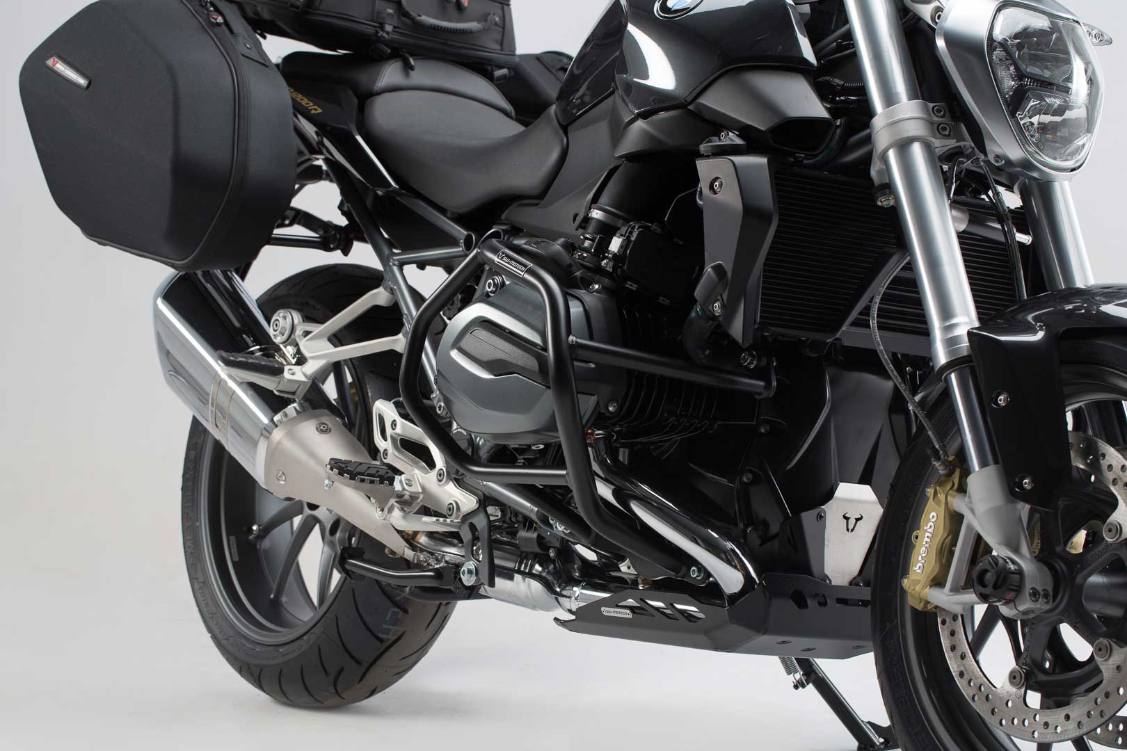SW-Motech Crash bar - Negru. BMW R1200R / R1200RS (14-18). Figura 1