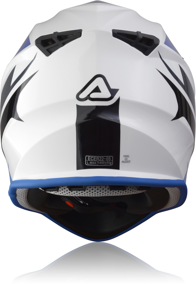 Acerbis Linear Casco Motocross bianco/blu M (57/58) Figura 4