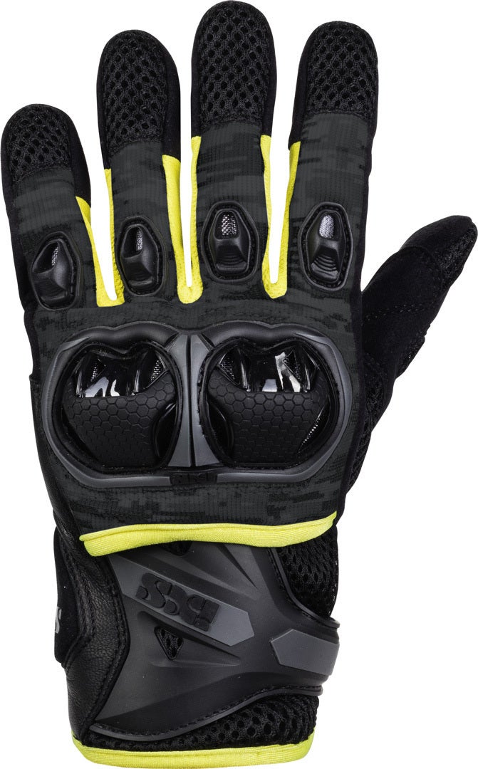 IXS LT Montevideo Air S Motocross Handschuhe schwarz/grau/gelb M Abbildung 1