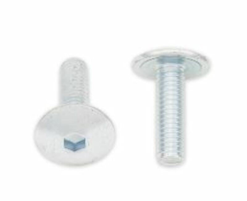 Bolt Șurub cu cap de carenă M6x1x20mm 10 piese Figura 1