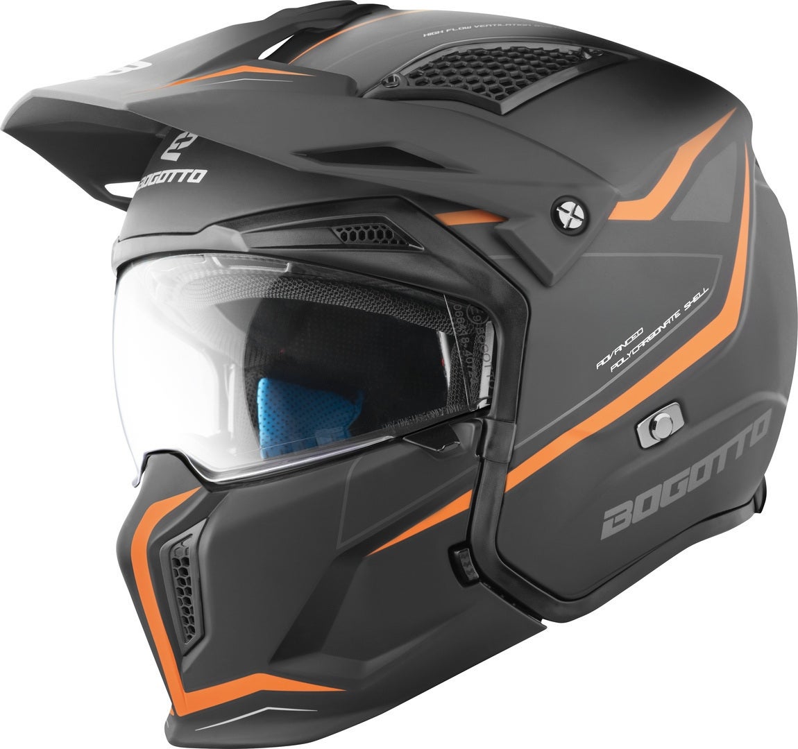 Bogotto Radic WN-ST 22.06 Hjelm orange/sort S Figur 10