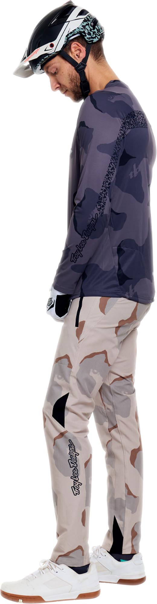 Side view of Troy Lee Designs Skyline Pro Flow Camo Bicycle Pants