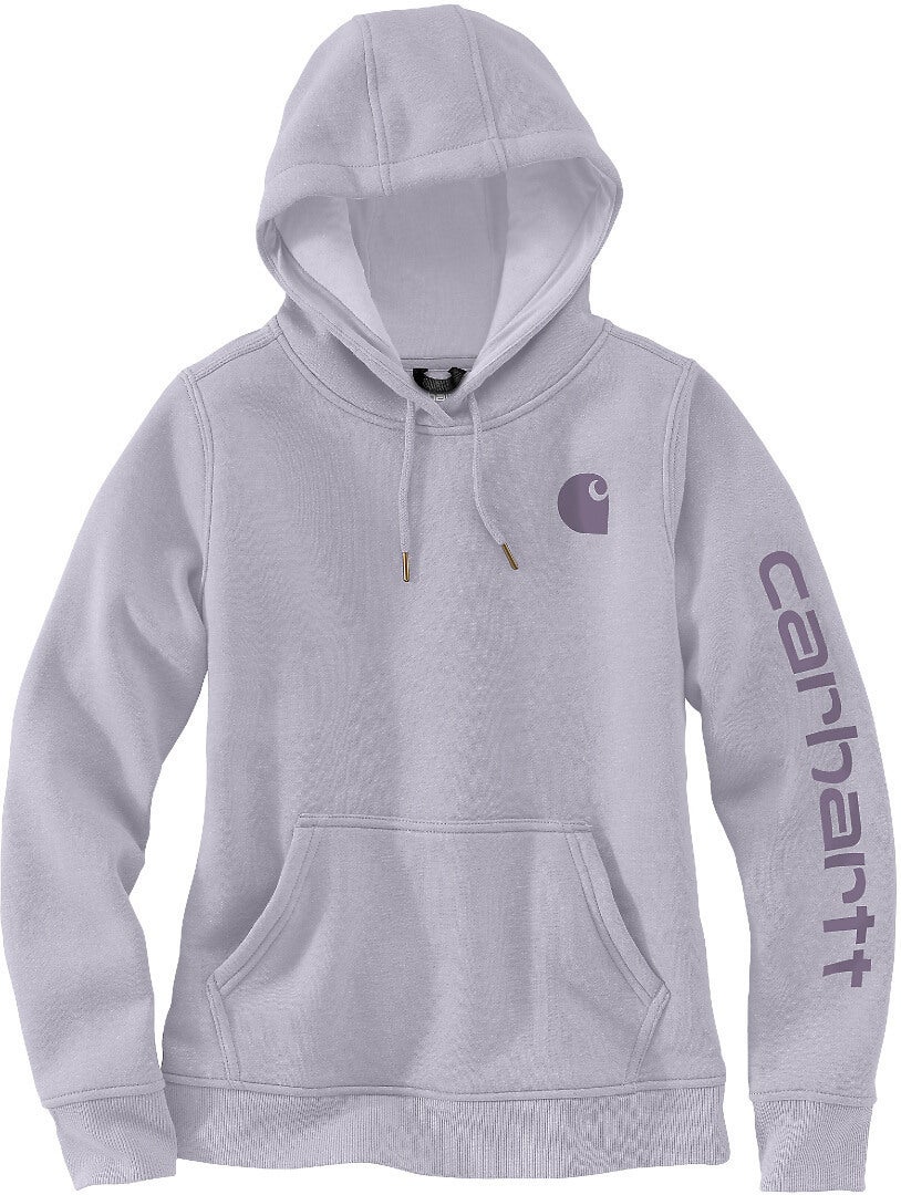 Carhartt Clarksburg Logo Ladies Hoodie white/purple XL Figure 1