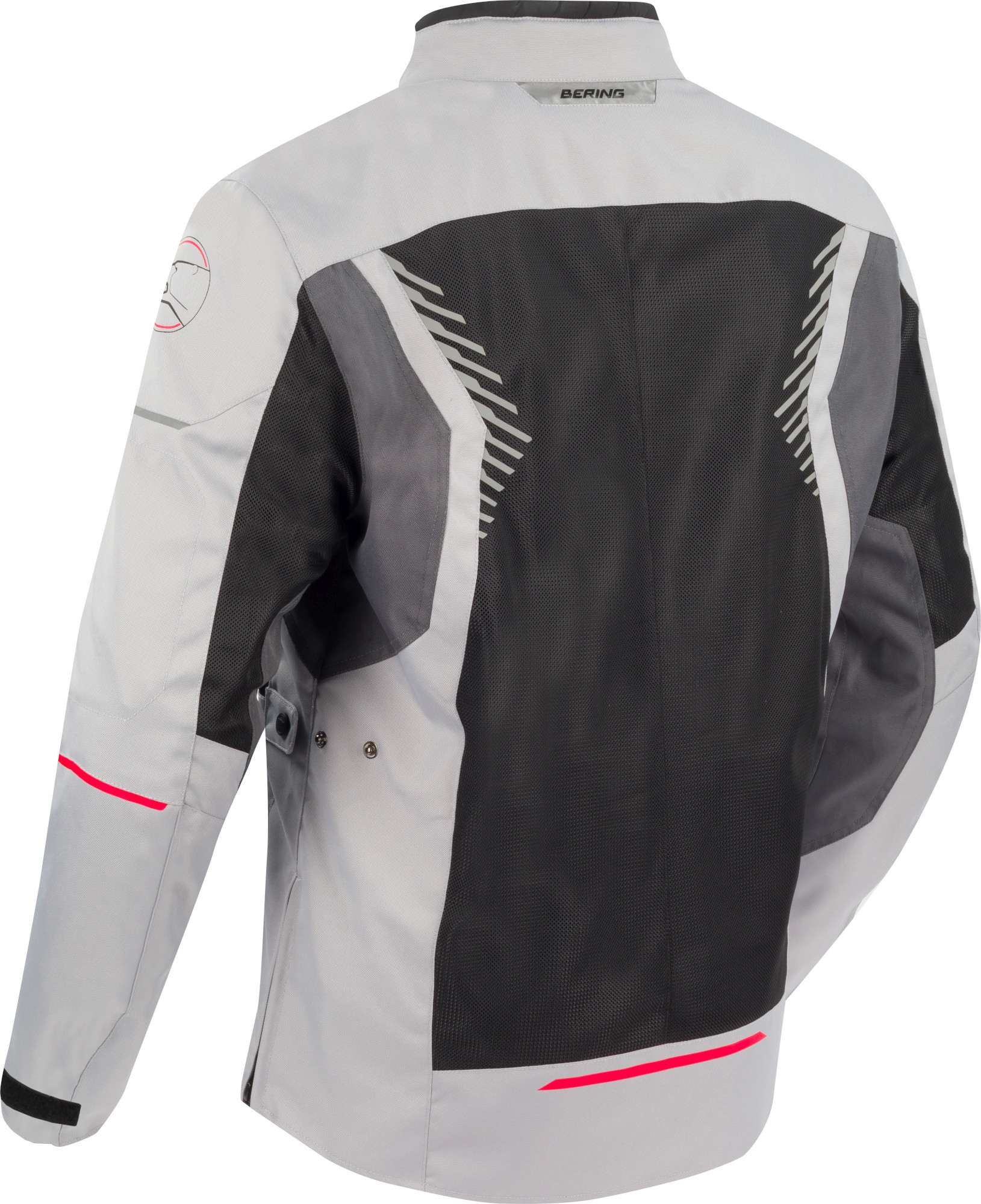 Bering Bakundu waterproof Motorcycle Textile Jacket grey/black/red M Figure 2