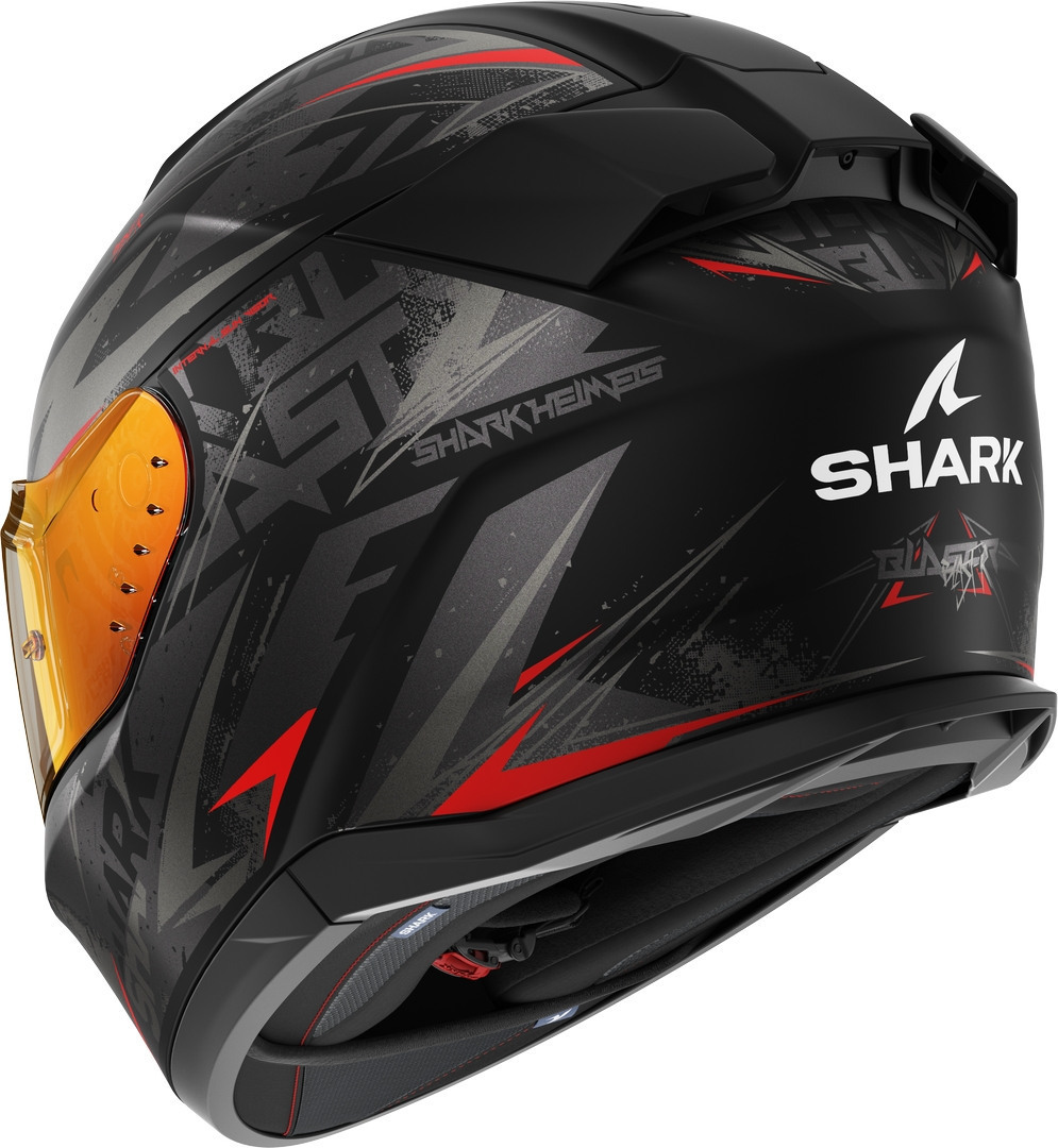 Shark D-Skwal 3 Blast-R Hjelm sort/grå/rød S (55/56) Figur 3