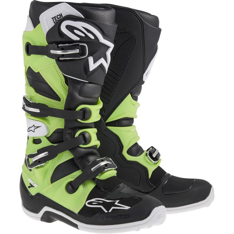 Alpinestars Tech 7 Bottes de motocross noir/vert 6 (39) Figure 1