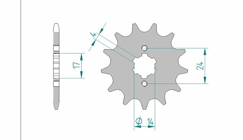 AFAM Kit chaîne 420M 11/53 renforcé - couronne standard Figure 4