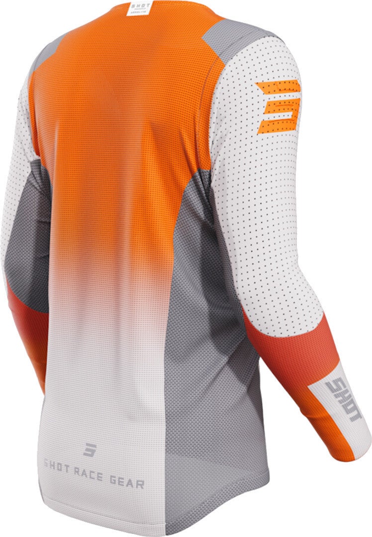 Shot Aerolite Ultima Motocross Jersey branco/laranja S Figura 2