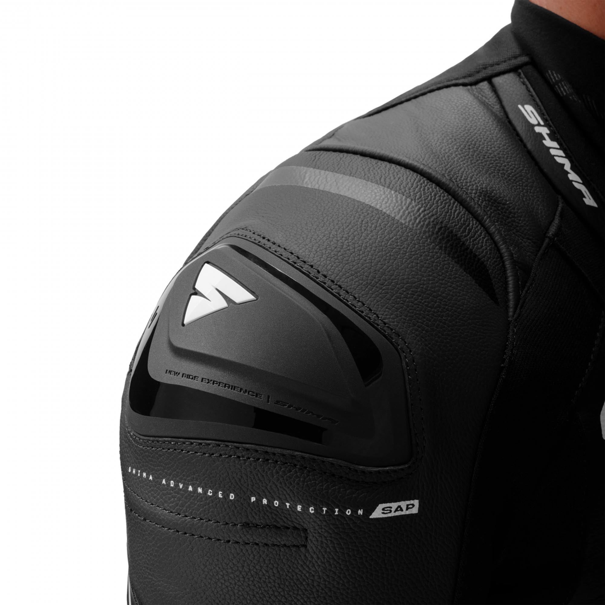 SHIMA Mission RS One Piece Motorcycle Leather Suit black/white 46 Figure 10