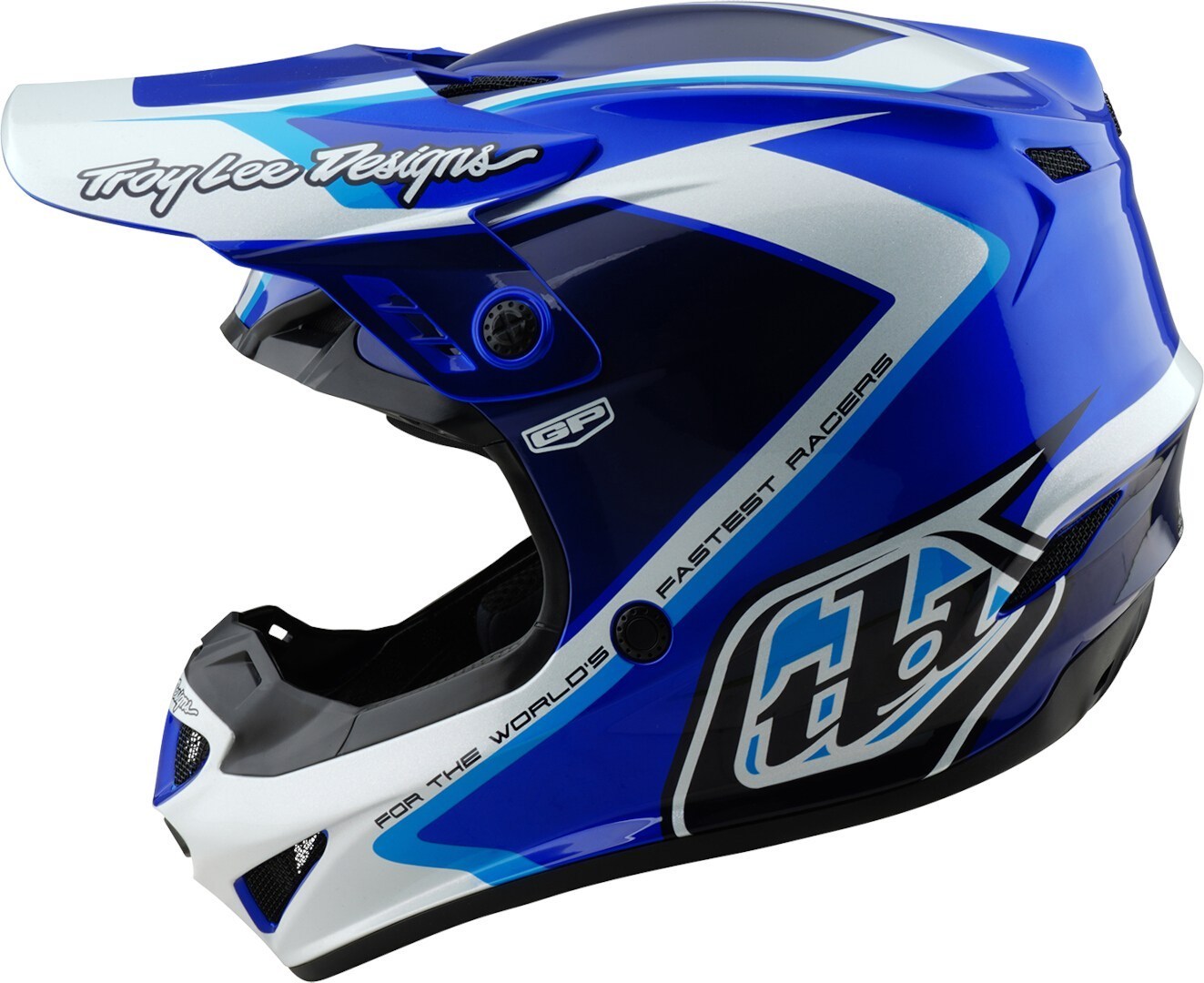 Troy Lee Designs GP Shutter Motorcross helm blauw M (57/58) Figuur 2