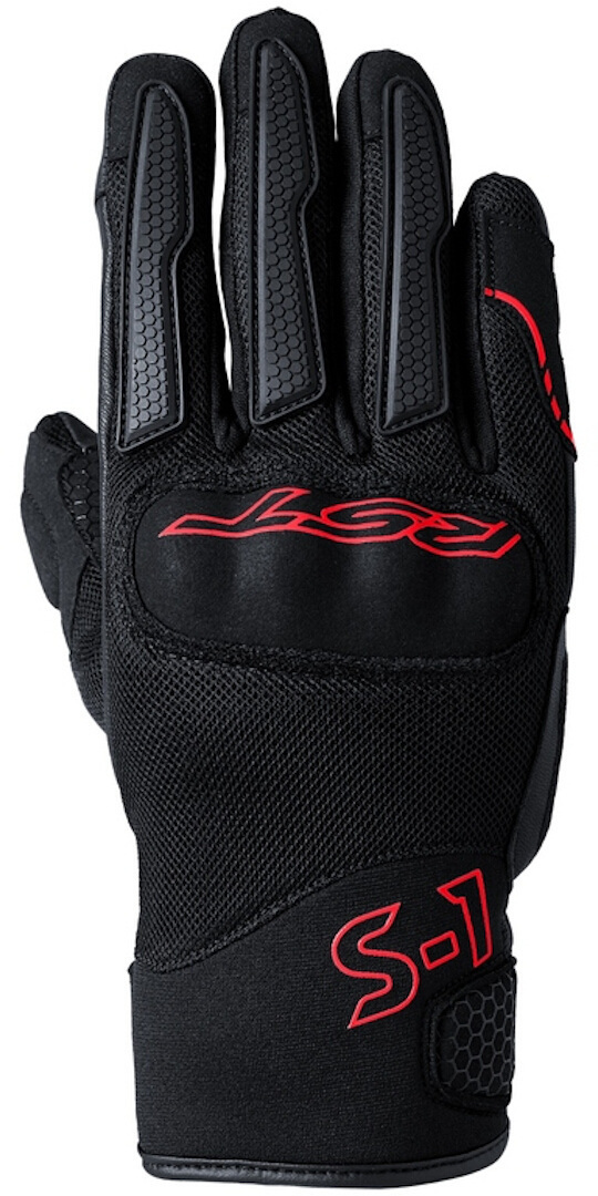 RST S1 Mesh Luvas para motocicletas preto/vermelho L Figura 1