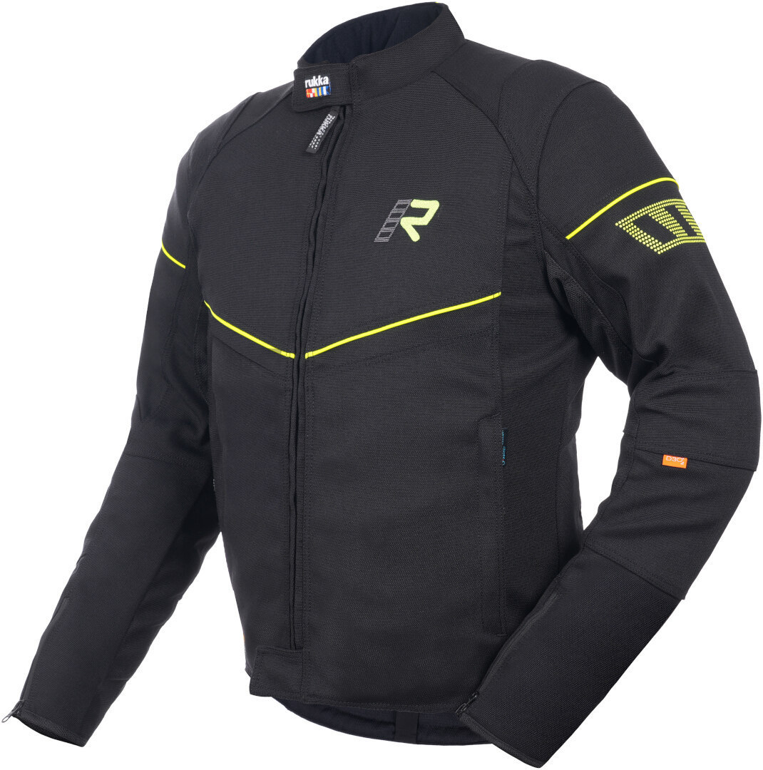 Rukka AirGobi 2.0 Jachetă textilă pentru motociclete negru/neon 48 Figura 1