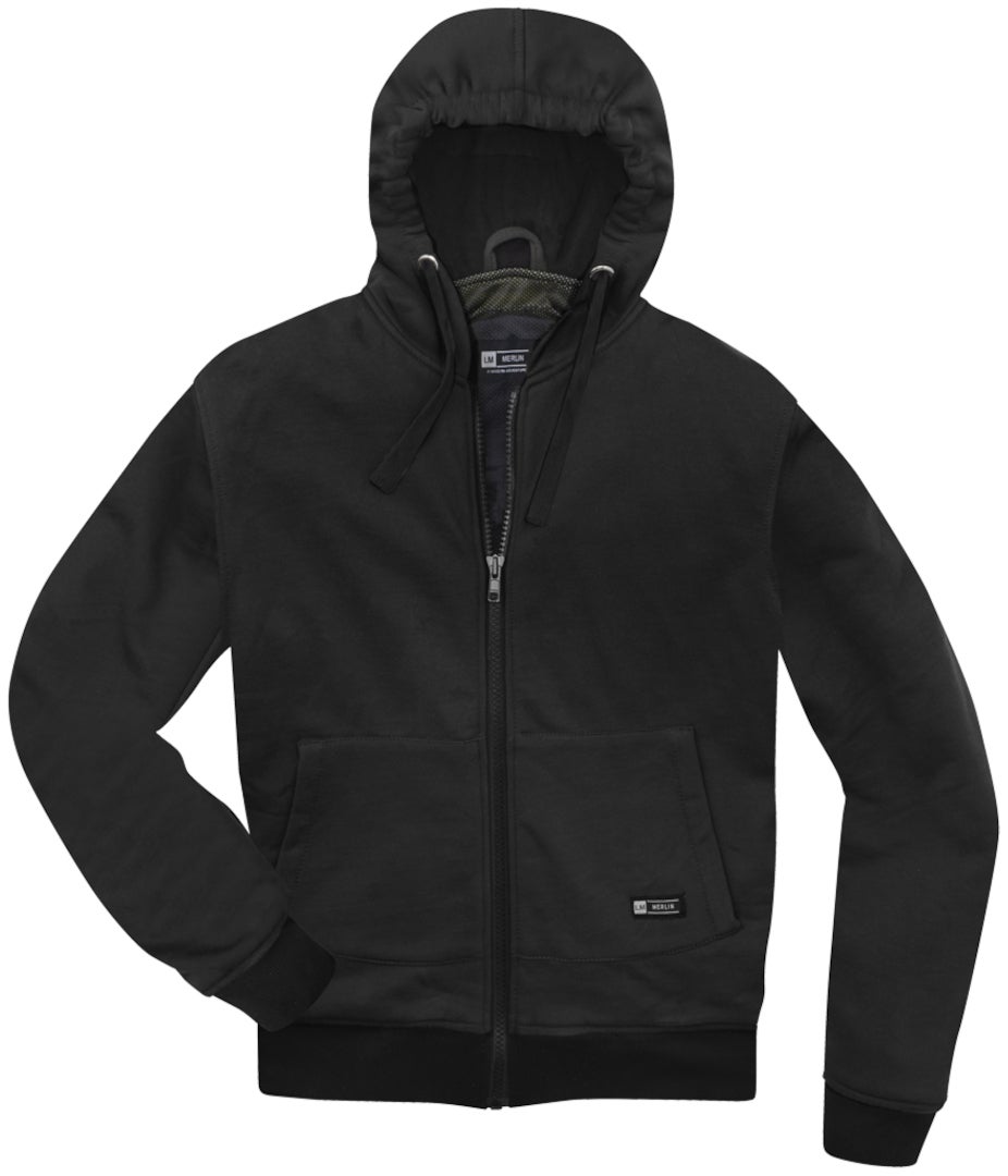 Merlin Hamlin Moto mikina s kapucí na zip černá XL Obrázek 3