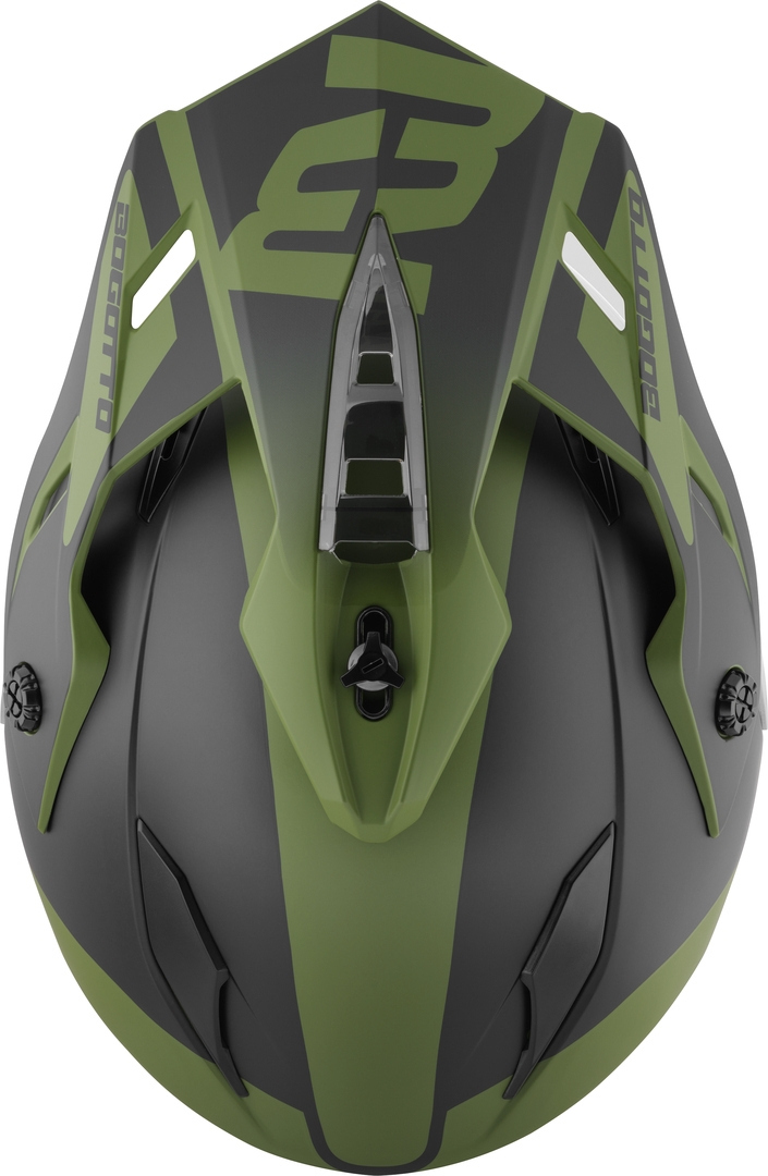 Bogotto H331 BT Tour EVO Bluetooth Cască Enduro Negru mat/verde M Figura 6