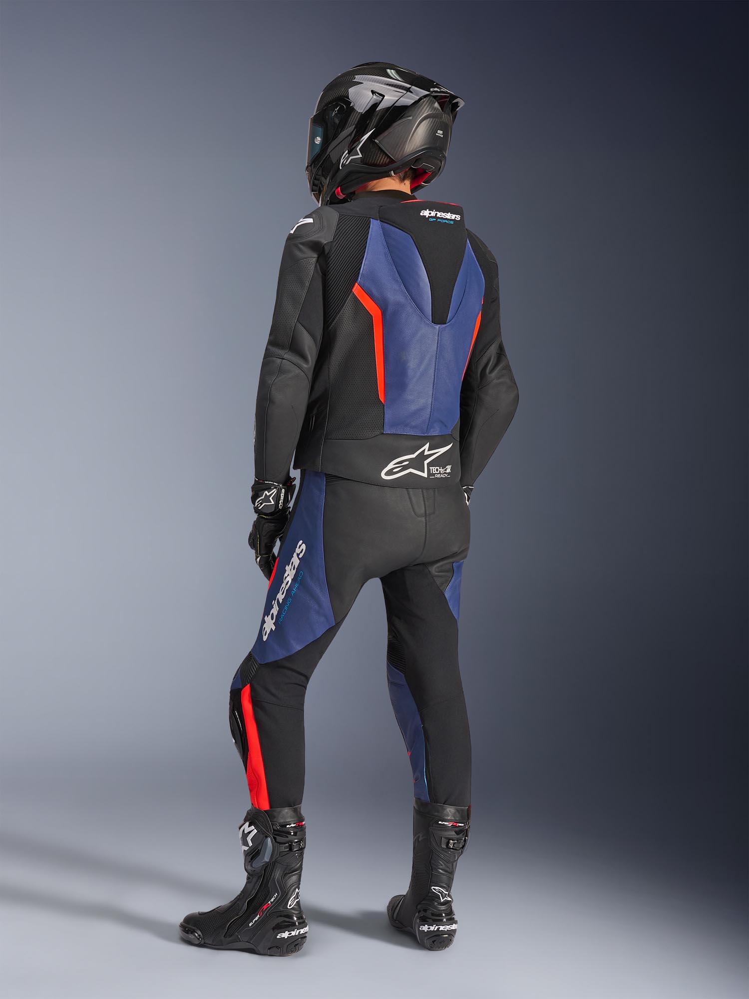 Side view of Alpinestars GP Force V2 Two Piece Motorcycle Leather Suit
