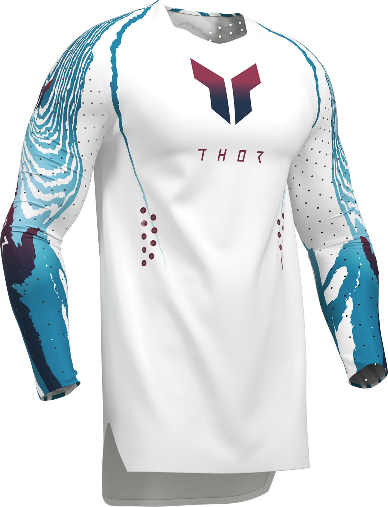 Thor Sportmode Damascus Motocross Jersey white 2XL Figure 4