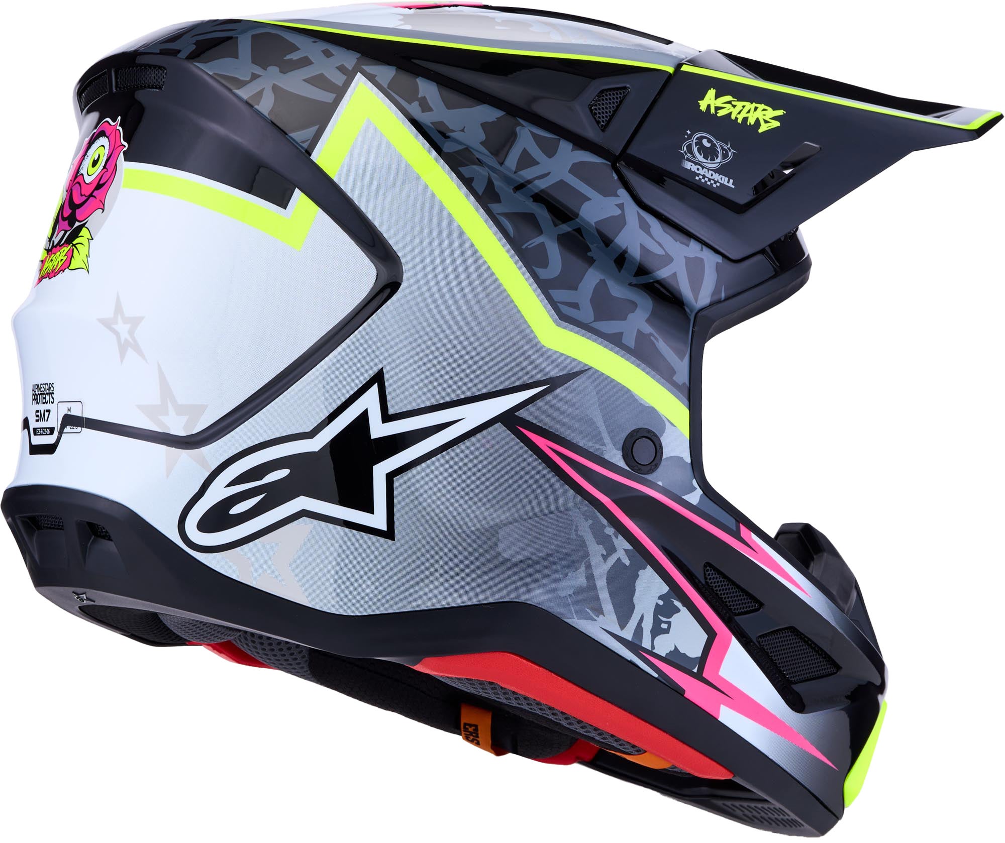 Alpinestars S-M7 Blaster Motocross čelada črna/siva/rumena L (59/60) Slika 4