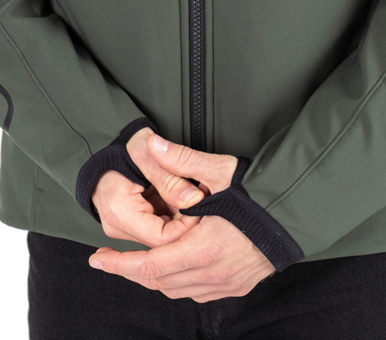Knox Dual Pro 3in1 veste textile de moto imperméable Vert L Figure 4