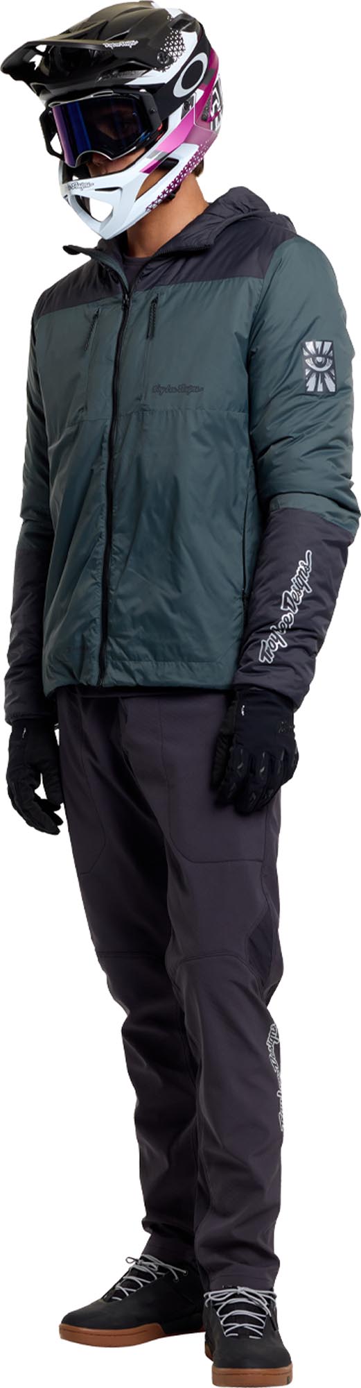 Troy Lee Designs Skyline Chill Mono Kolesarska jakna temno zelena XL Slika 15