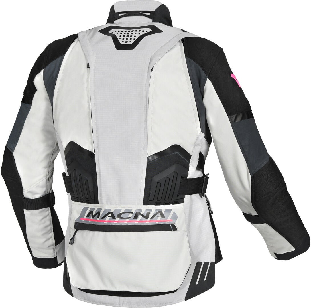 Macna Domane waterproof Ladies Motorcycle Textile Jacket light grey/black XXL Figure 2
