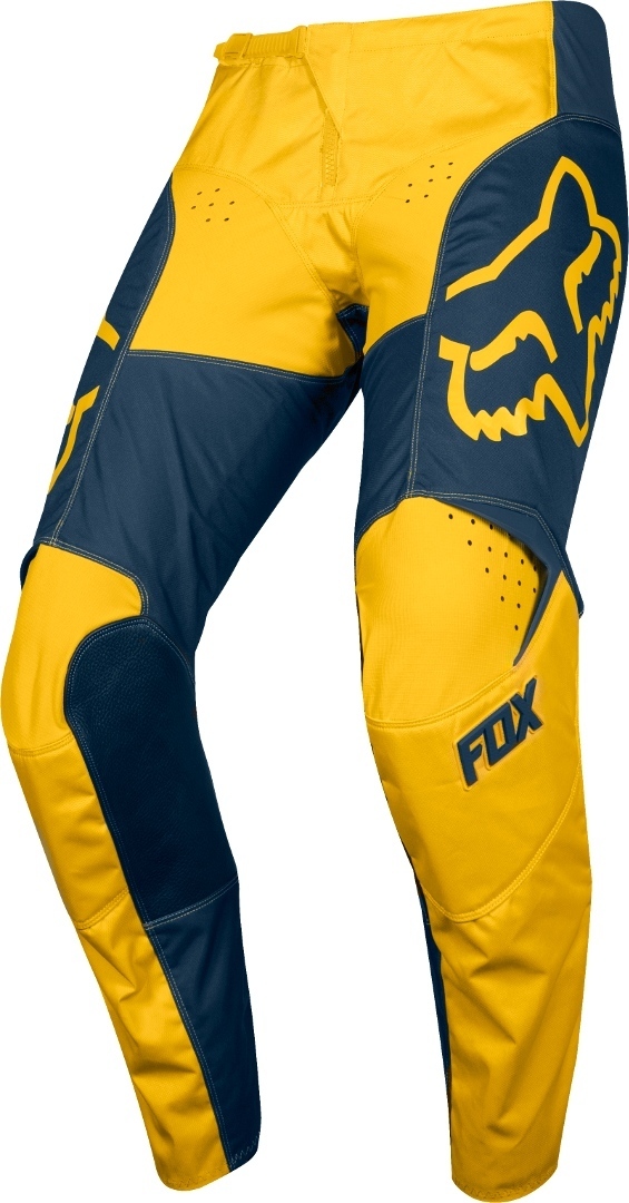 FOX 180 PRZM Pantaloni motocross blu/giallo 38 Figura 1