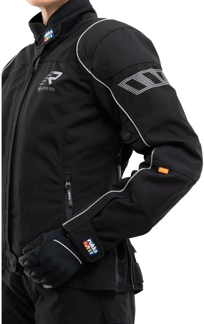 Rukka Traverina Ladies Motorcycle Textile Jacket black/silver 42 Figure 3