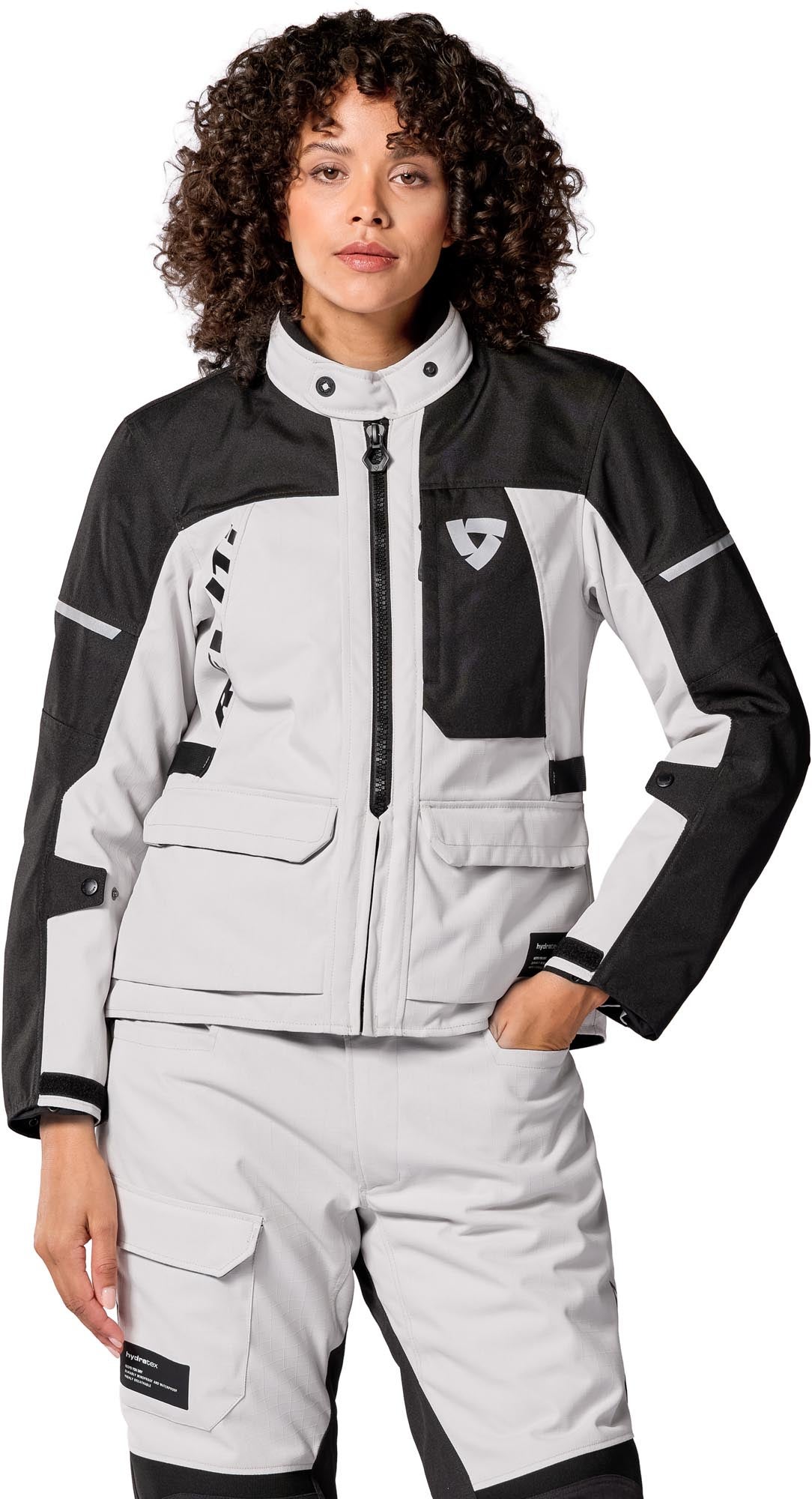 Revit Convergent H2O waterproof Ladies Motorcycle Textile Jacket silver/black 42 Figure 3