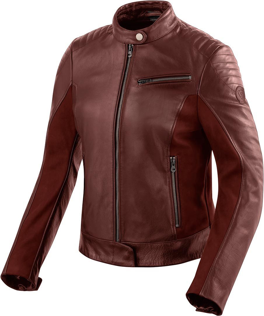Revit Clare Dames motorfiets lederen jas Rood 38 Figuur 1