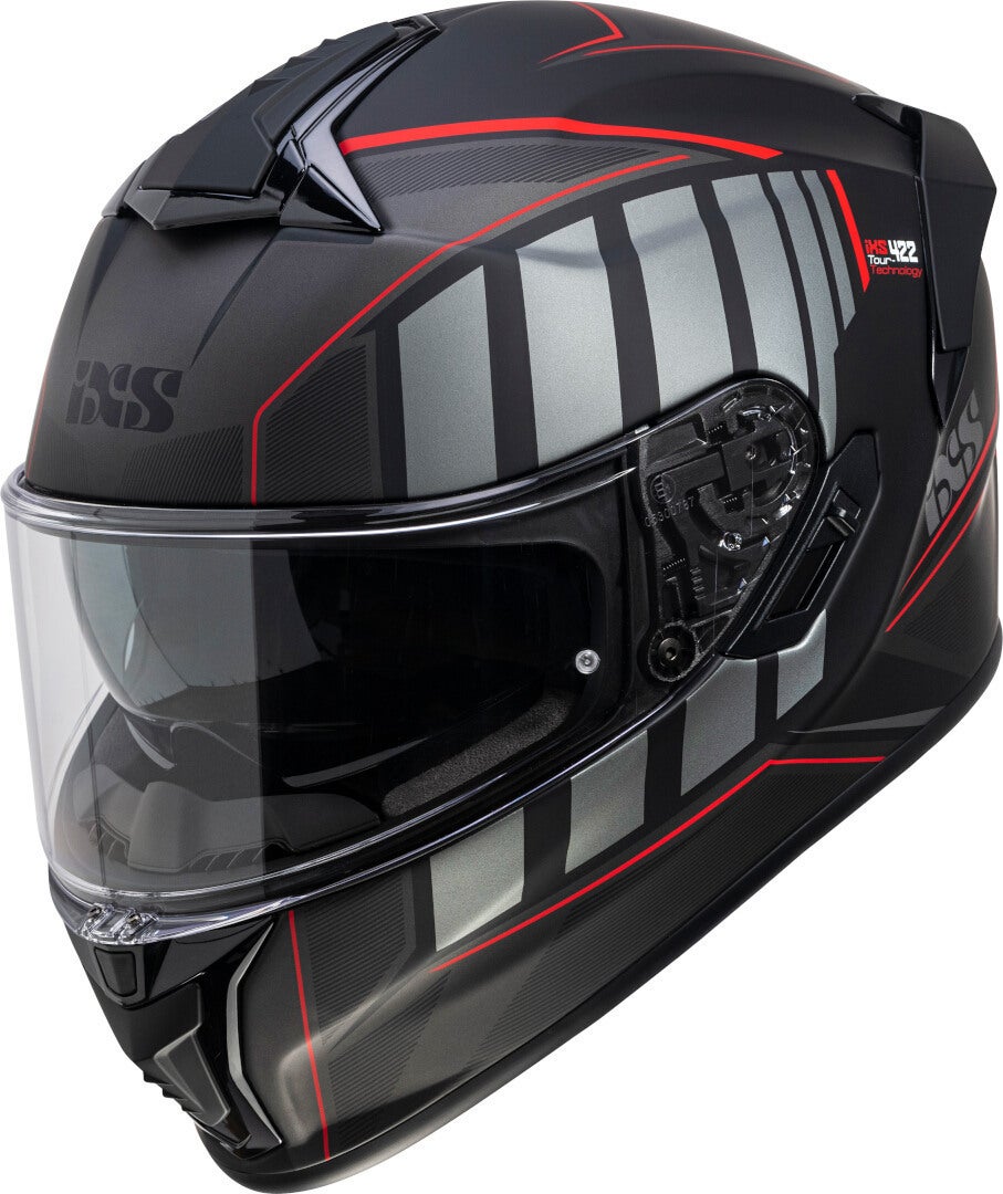 IXS 422 FG 2.1 Casco nero opaco/rosso L (59/60) Figura 1