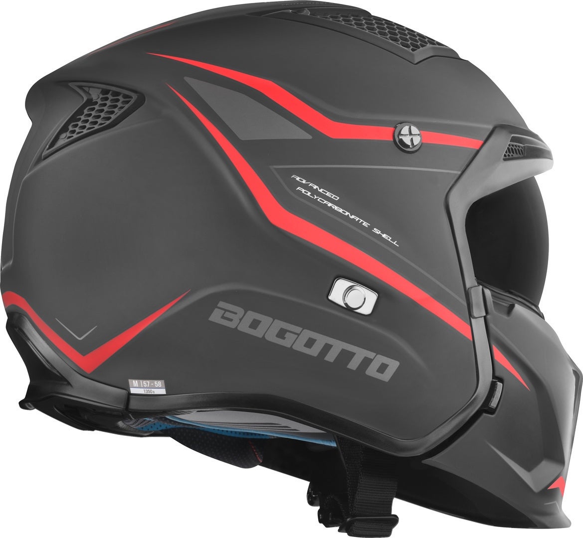 Bogotto Radic WN-ST 22.06 Helm rot/schwarz L Abbildung 4