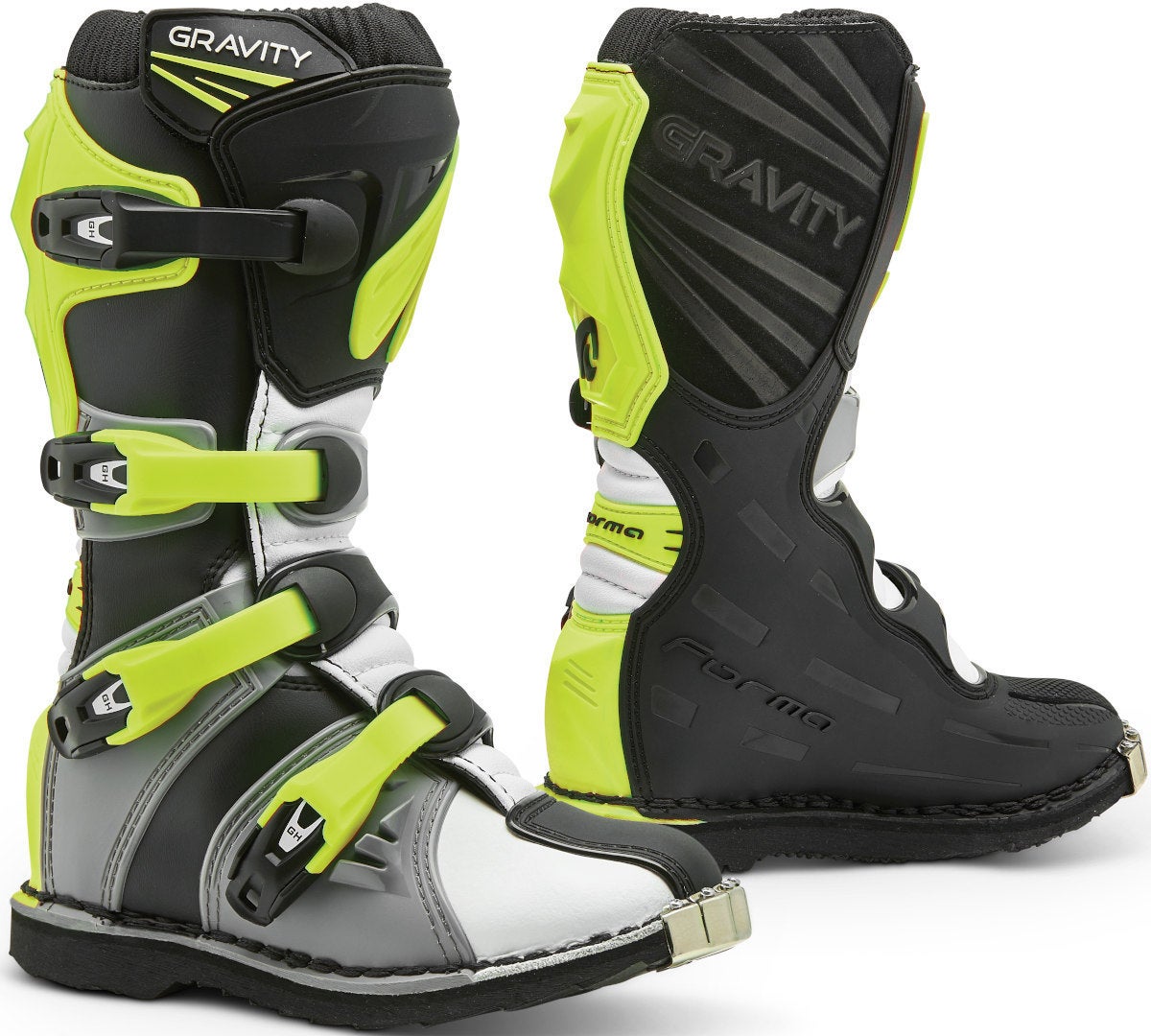 Forma Gravity Motocross Boots white/grey/yellow 34 Figure 1