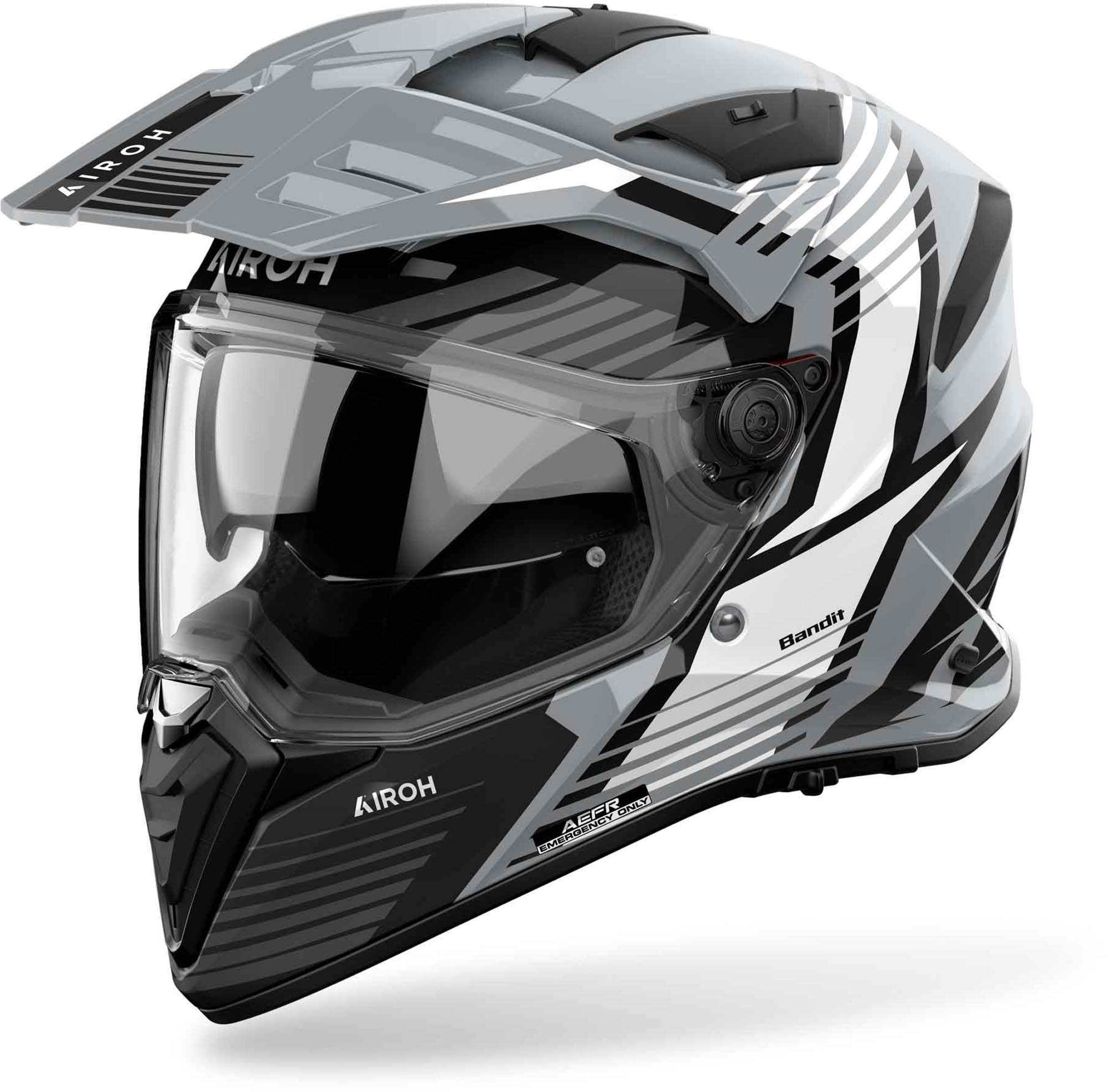 Airoh Band Spicy Casque d’enduro Gris/Noir/Blanc M (57/58) Figure 1