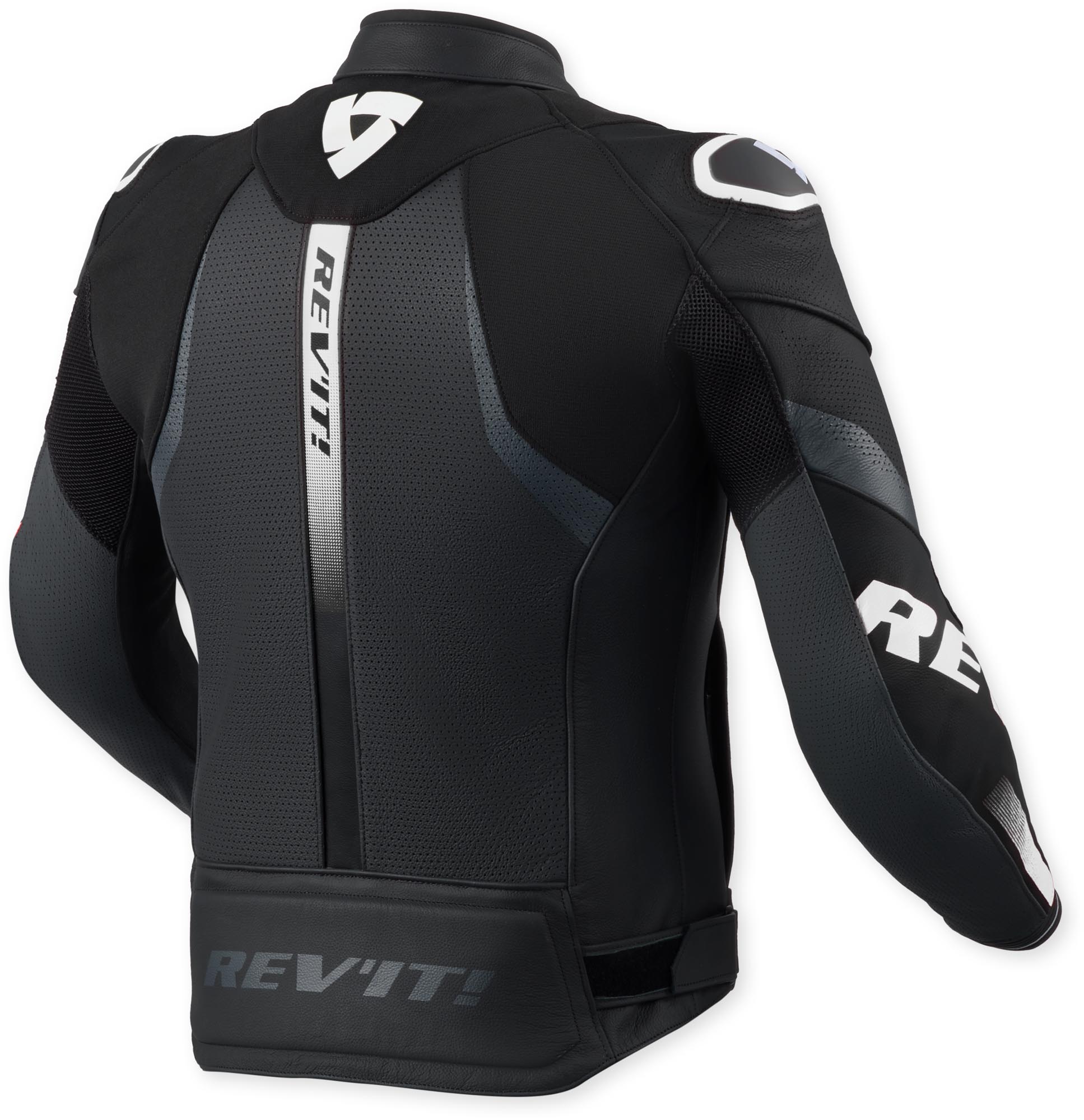 Revit Hyperspeed 3 Air perforated Motorcycle Leather Jacket black/white 56 Figure 2