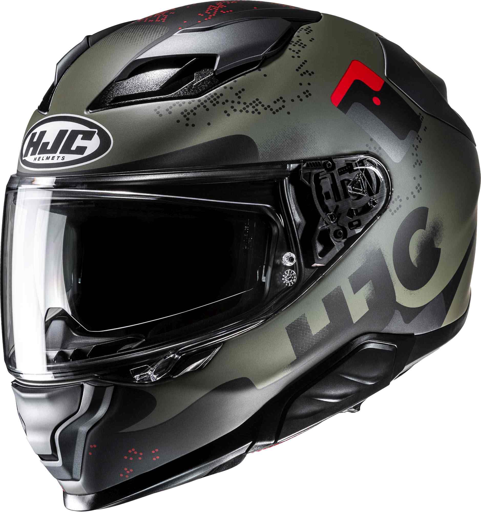 HJC F71 Faco Casco nero/verde/rosso M (57/58) Figura 1