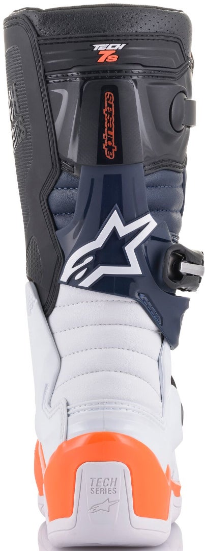 Alpinestars Tech 7S Motocrossstøvler til unge sort/hvid/orange 42 Figur 4