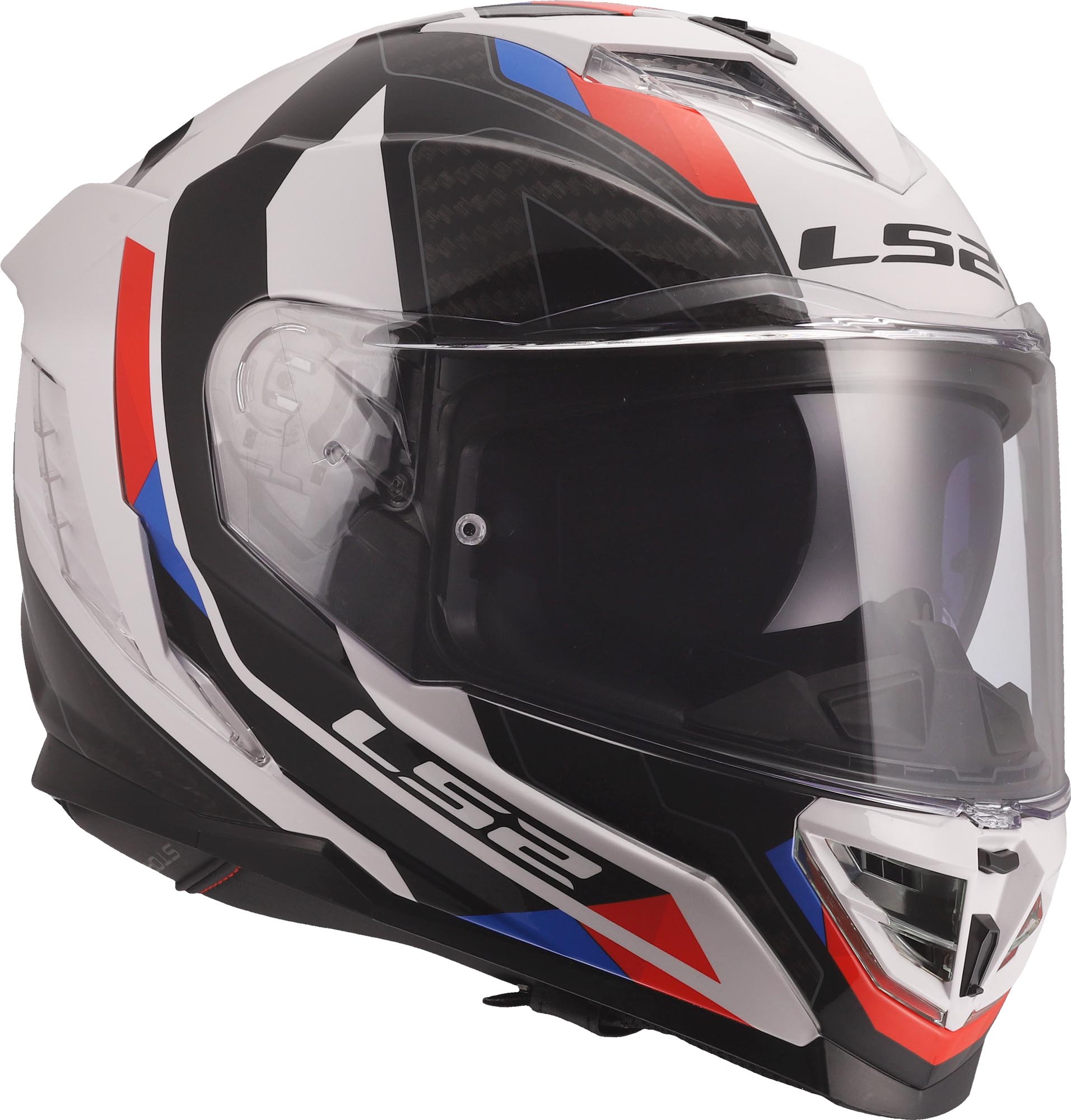 LS2 FF818 Storm III Sporty Helm wit/blauw/rood S (55/56) Figuur 8