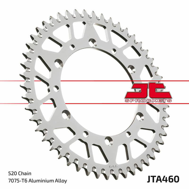 JT SPROCKETS Ultralätt bakdrev i aluminium 460 - 520 Figur 2
