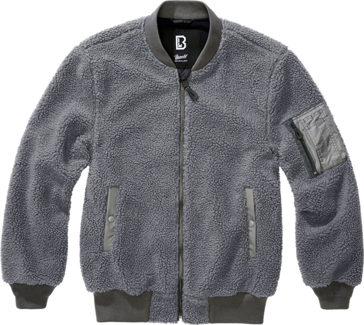 Brandit Anthracite Ma1 Sherpa Teddy Fleece Jacket