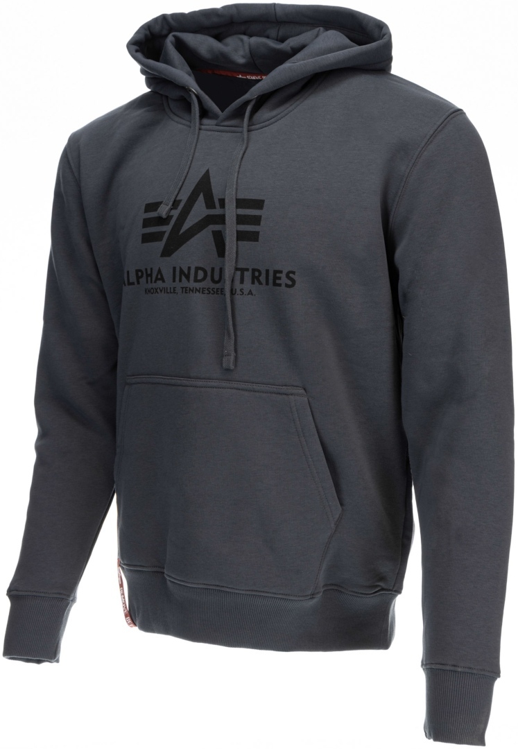 Alpha Industries Basic Суитшърт Черно/сиво M Фигура 1
