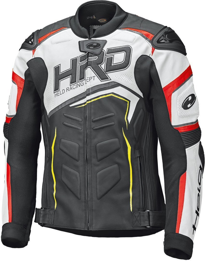 Held Safer II Motorcycle Leather Jacket black/white/red 110 Figure 1