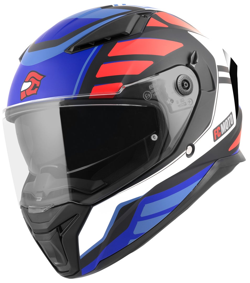 FC-Moto FF130SV Cavion Helmet black matt/red/blue 2XL Figure 2