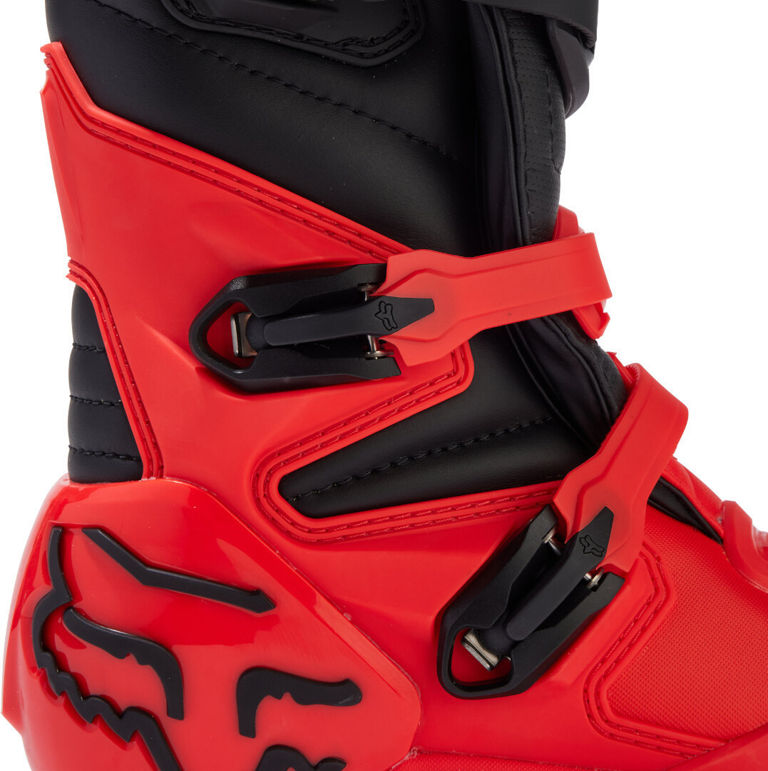 FOX Comp 2023 Stivali da motocross giovanile rosso/nero 2 Figura 5