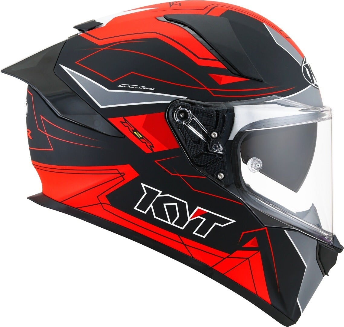 KYT R2R Led Helm Zwart mat/rood S (55/56) Figuur 6