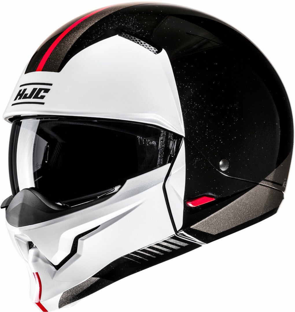 HJC i20 Vena Casque jet Noir/Blanc/Rouge S (55/56) Figure 1