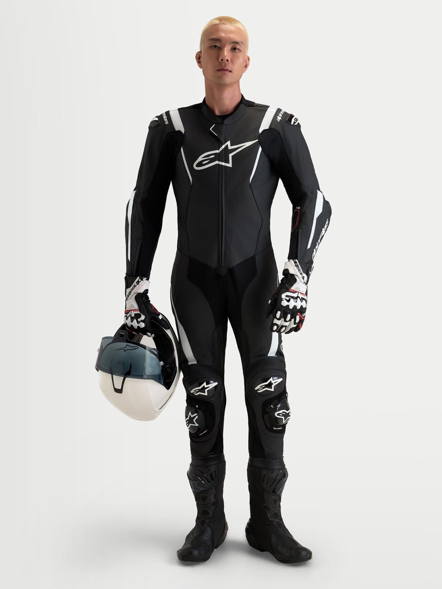 Alpinestars Missile V3 1-Piece Motorcycle Leather Suit black/white 52 Figure 9