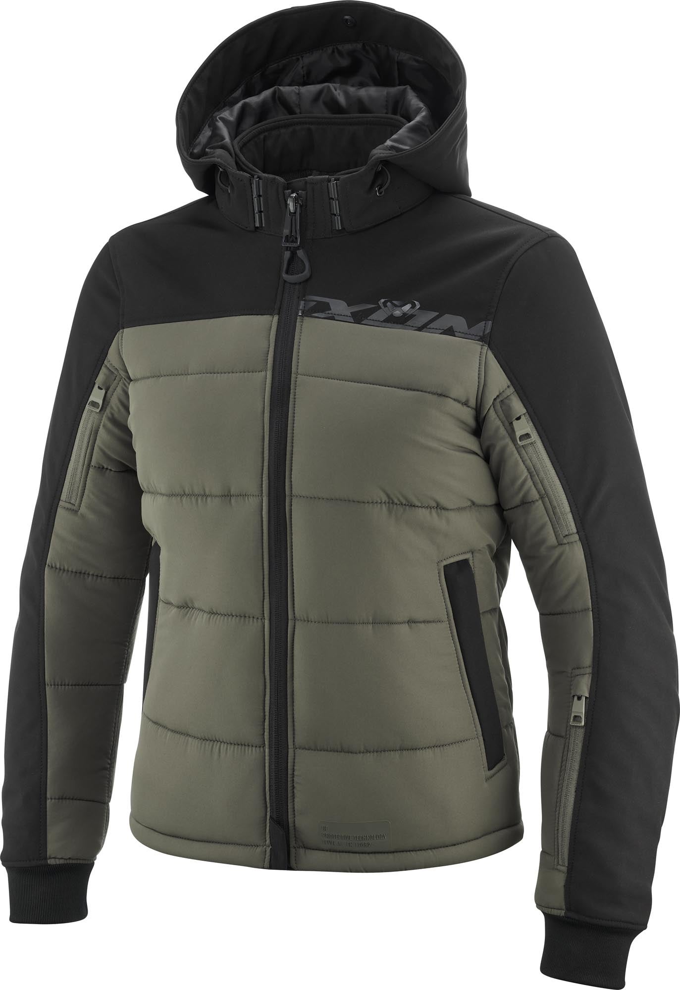 Ixon Aspen vandtæt dame motorcykel tekstiljakke sort/grøn 2XL Figur 1